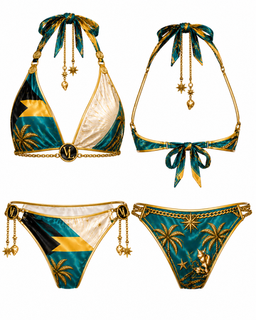 "Iz A Bahamian" Bikini Set